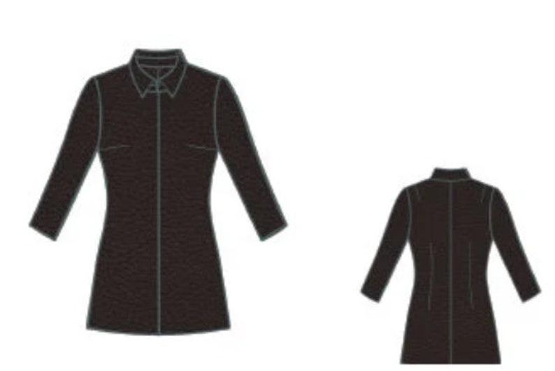 Formal Dress Sewing Pattern:Women's Easy Mini Dress (A0-A4-US Letter)