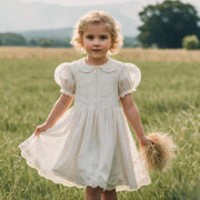 Puff Sleeve Circle Children's Dress Sewing Pattern, Puff Sleeve Girl's Dress Model, Girl's Dress Sewing Pattern, A4 A0 US,2-16 years
