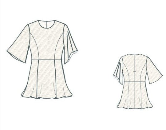 Mini Dress Sewing Model: Prom &amp; Graduation Dress Pattern(Digital Download)