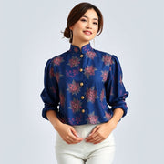 Cheongsam Blouse Sewing Pattern:Mandarin Collar, Vintage Style (PDF Pattern)