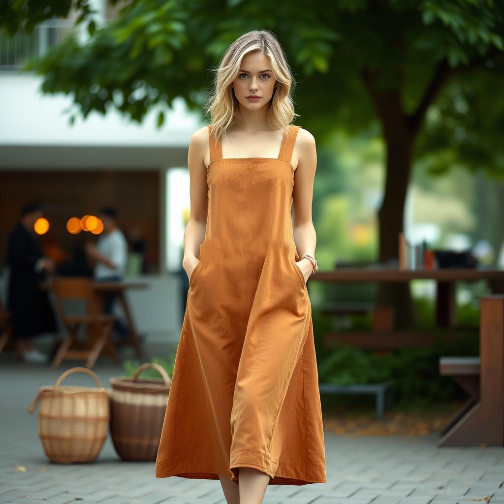 Pinafore Dress Sewing Pattern: Cottagecore Apron,Milkmaid Style (PDF Pattern, XS-4XL Sizes)