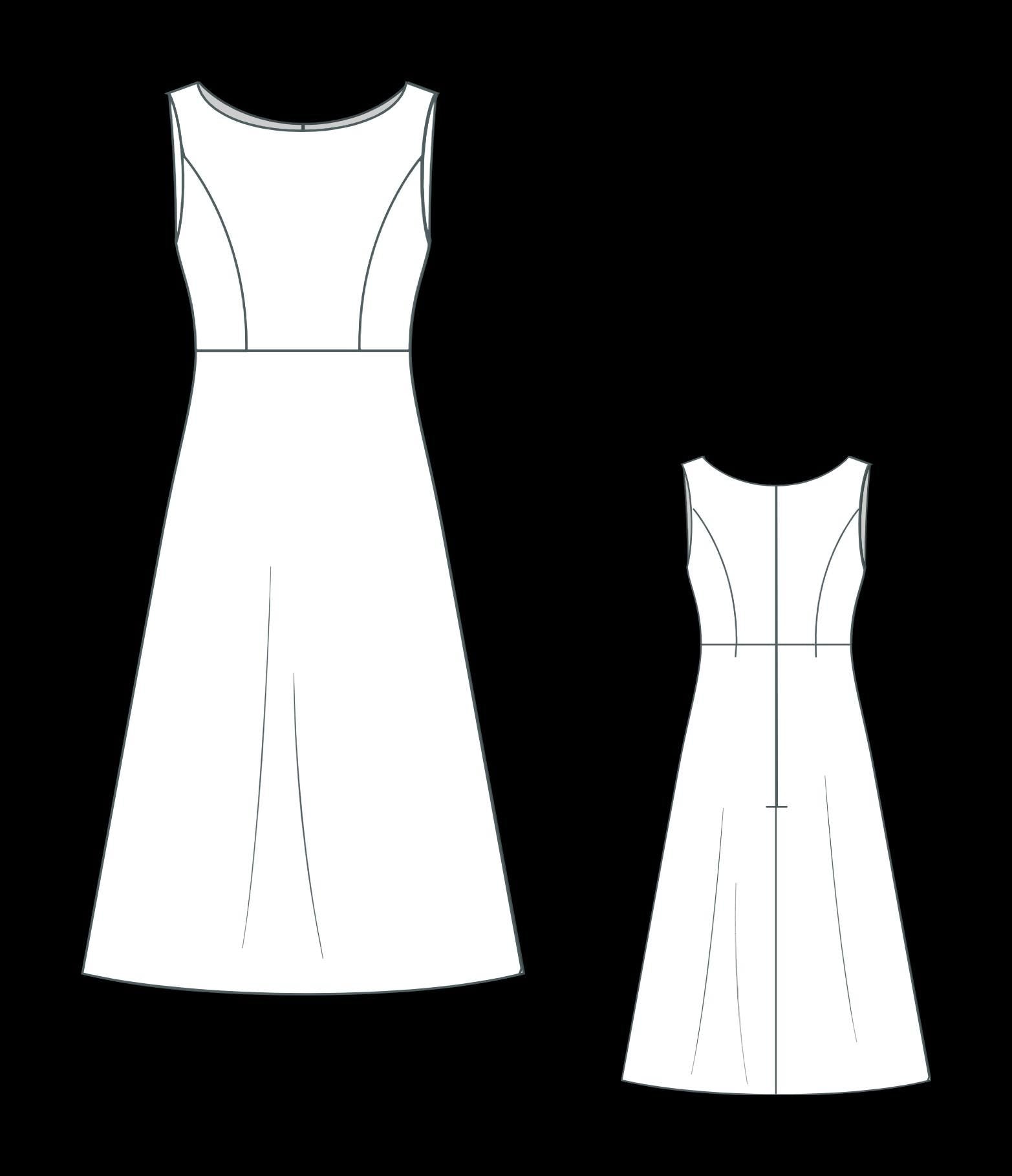 Elopement Midi Dress Sewing Pattern: A-Line Wedding Dress (Digital Download)