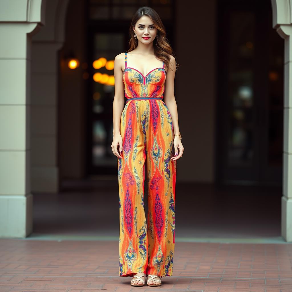 Women's Boho Wide Leg Jumpsuit Sewing Pattern (XS-4XL) (PDF Pattern)
