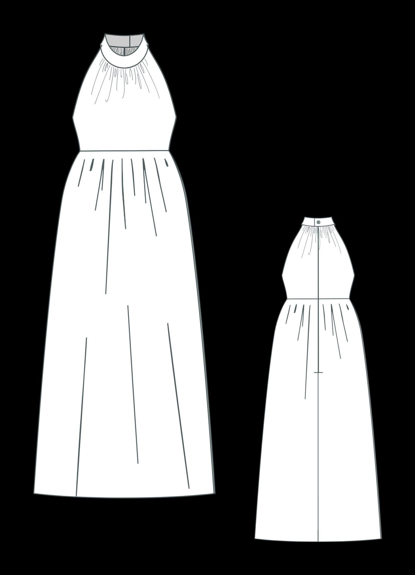 Halter Neck Maxi Dress Sewing Pattern: Tulle Chiffon Sundress (XS-4XL) (Digital Download)