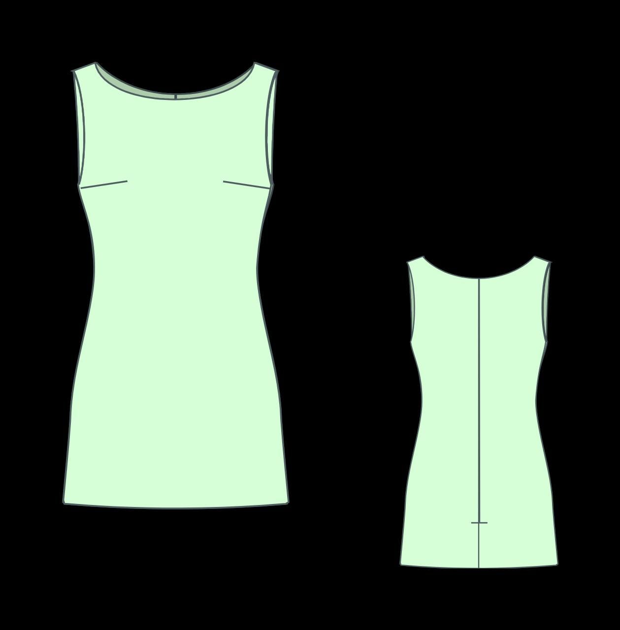 A-Line Shift Dress Sewing Pattern:Beginner Summer Cotton (XS-4XL) (Digital Download)