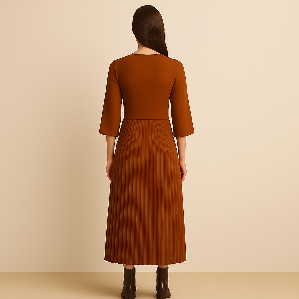 V-Neck Pleated Maxi Dress Sewing Pattern: XS-4XL (PDF Digital Download)