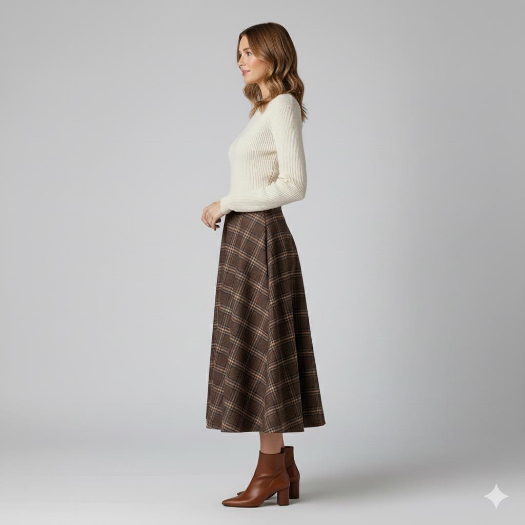Vintage Circle  Midi Skirt Sewing Pattern (Digital Download)